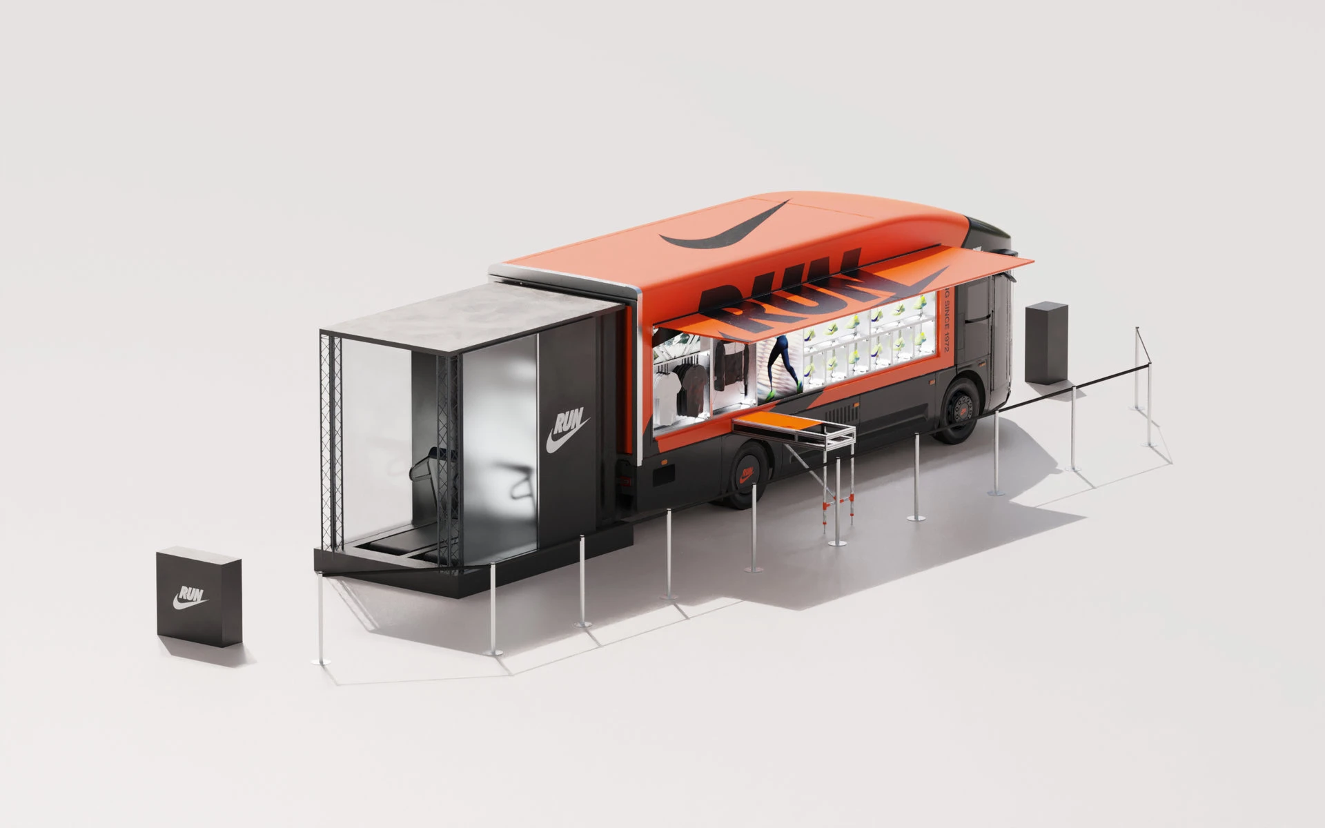 Nike Run Truck render